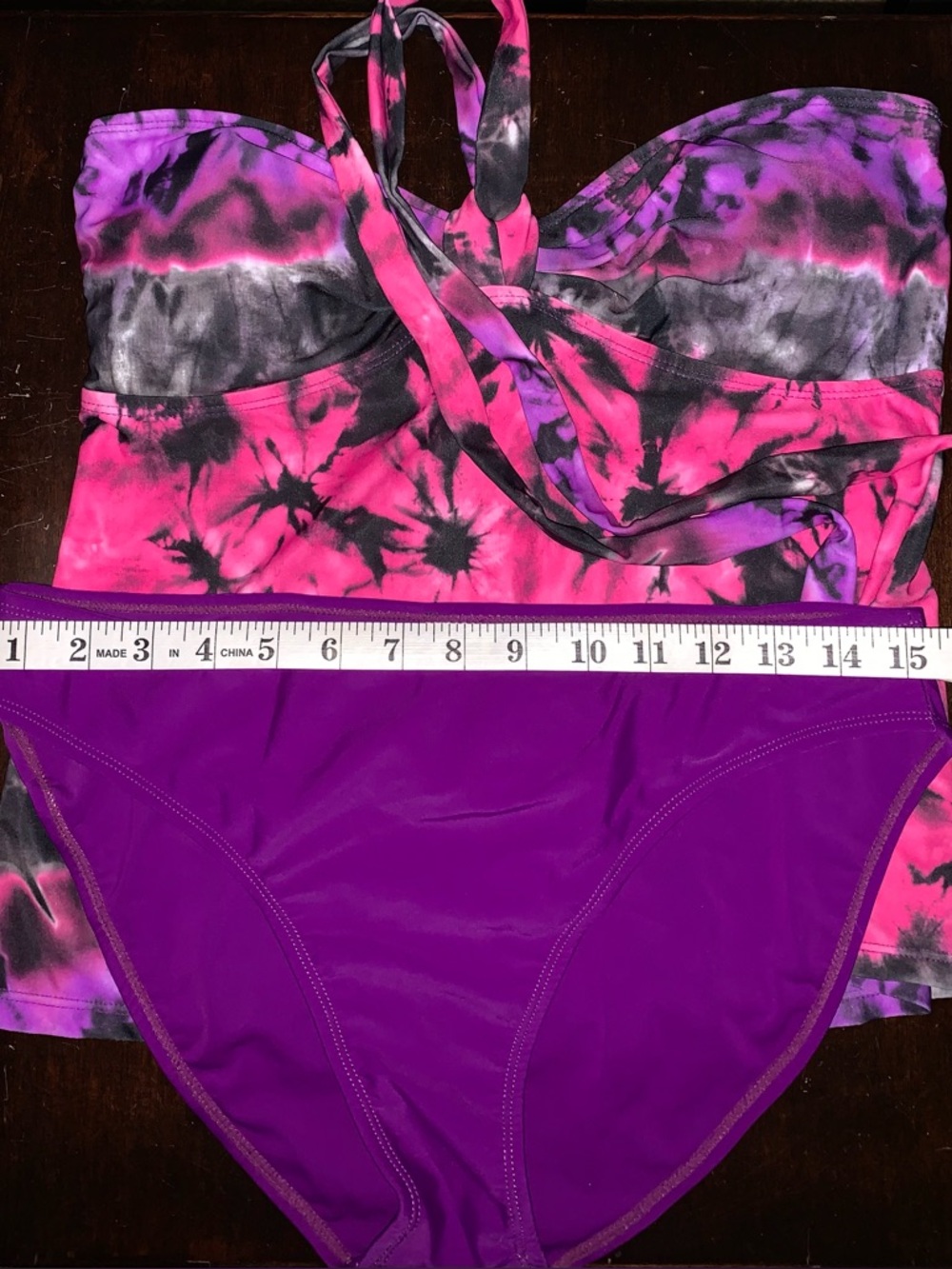 Island Waves 2 Piece Swim/Purple Bikini Bottom Swimsuit